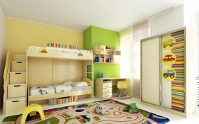 Детская комната Клаксон (Бежевый/корпус Клен) в Заринске - zarinsk.katalogmebeli.com | фото 3