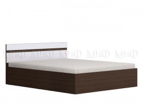 Ким кровать 1,4 (Венге/белый глянец) в Заринске - zarinsk.katalogmebeli.com | фото