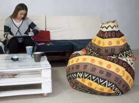 Кресло-груша Большое-Африка в Заринске - zarinsk.katalogmebeli.com | фото 4