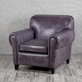 Кресло кожаное Элегант (Фиолетовый) в Заринске - zarinsk.katalogmebeli.com | фото