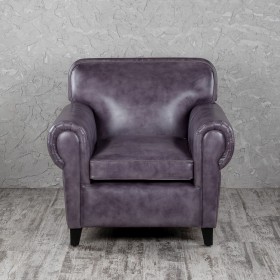Кресло кожаное Элегант (Фиолетовый) в Заринске - zarinsk.katalogmebeli.com | фото 4