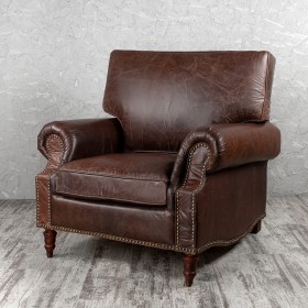 Кресло кожаное Лофт Аристократ (ширина 1100 мм) в Заринске - zarinsk.katalogmebeli.com | фото