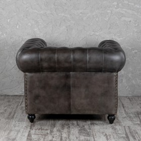 Кресло кожаное Лофт Честер (акация) в Заринске - zarinsk.katalogmebeli.com | фото 7