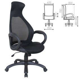 Кресло офисное BRABIX Genesis EX-517 (черное) в Заринске - zarinsk.katalogmebeli.com | фото