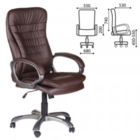Кресло офисное BRABIX Omega EX-589 (коричневое) в Заринске - zarinsk.katalogmebeli.com | фото
