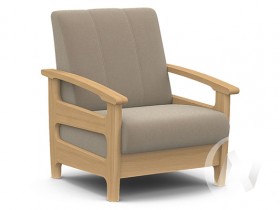 Кресло для отдыха Омега (бук лак/CATANIA LATTE) в Заринске - zarinsk.katalogmebeli.com | фото
