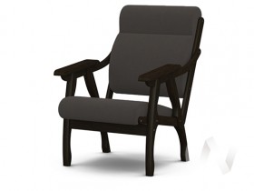 Кресло Вега-10 (венге лак/ULTRA GRAFIT) в Заринске - zarinsk.katalogmebeli.com | фото