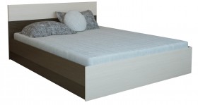 Кровать 0,8м Юнона с настилом (Венге / Дуб) в Заринске - zarinsk.katalogmebeli.com | фото 2