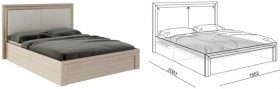 Кровать 1,6 Глэдис (М32) с подъемным механизмом Распродажа в Заринске - zarinsk.katalogmebeli.com | фото 2