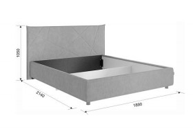 Кровать 1,6 Квест с подъемным механизмом (Топаз велюр) купить в Заринске - zarinsk.katalogmebeli.com | фото 2