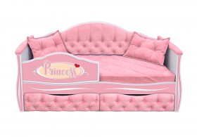 Кровать 160 серии Иллюзия 2 ящика 15 Бледно-розовый (подушки) в Заринске - zarinsk.katalogmebeli.com | фото