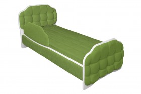 Кровать 190 Атлет Lux 76 Зелёный (мягкий бортик) в Заринске - zarinsk.katalogmebeli.com | фото 1