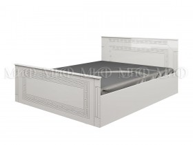 Кровать Афина-1 1,4 м (Белый/Белый глянец) в Заринске - zarinsk.katalogmebeli.com | фото 1
