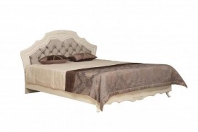 Кровать двойная "Кантри" (вудлайн кремовый/патина/ортопед/1820) в Заринске - zarinsk.katalogmebeli.com | фото