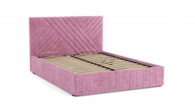 Кровать Гамма ш. 1400 (без основания для хранения) (велюр тенерифе розовый) в Заринске - zarinsk.katalogmebeli.com | фото 3