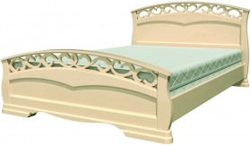Кровать Грация-1 из массива сосны 1600*2000 Белый античный в Заринске - zarinsk.katalogmebeli.com | фото 17