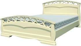 Кровать Грация-1 из массива сосны 1600*2000 Белый античный в Заринске - zarinsk.katalogmebeli.com | фото 20