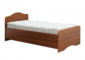 Кровать одинарная 900-1 без матраса (круглые спинки) Орех Таволато в Заринске - zarinsk.katalogmebeli.com | фото