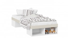 Кровать «Сканди»  Дуб Гарден/Белый в Заринске - zarinsk.katalogmebeli.com | фото