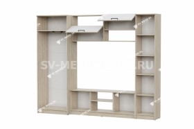 Мебель для гостиной МГС 3 Исполнение 1 Дуб Сонома / Белый в Заринске - zarinsk.katalogmebeli.com | фото 3