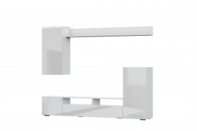 Мебель для гостиной МГС 4 (Белый/Белый глянец) в Заринске - zarinsk.katalogmebeli.com | фото 7