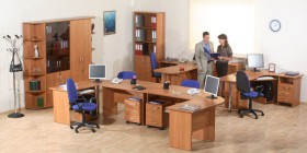 Мебель для персонала Альфа 61 Ольха в Заринске - zarinsk.katalogmebeli.com | фото