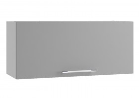 Монца ГВПГ 800 Шкаф верхний горизонтальный глубокий высокий (Белый софт/корпус Серый) в Заринске - zarinsk.katalogmebeli.com | фото