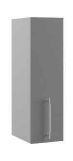 Монца ВП 200 шкаф верхний высокий (Белый софт/корпус Серый) в Заринске - zarinsk.katalogmebeli.com | фото