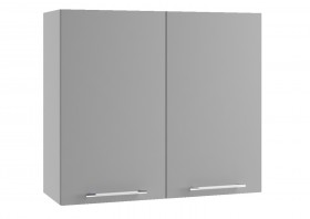 Монца ВП 800 шкаф верхний высокий (Белый софт/корпус Серый) в Заринске - zarinsk.katalogmebeli.com | фото
