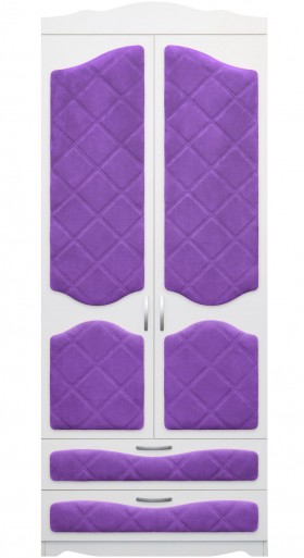 Шкаф 2-х створчатый с ящиками серии Иллюзия 32 Фиолетовый в Заринске - zarinsk.katalogmebeli.com | фото 1
