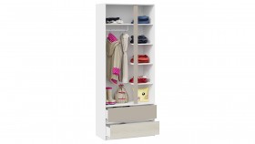 Шкаф для одежды комбинированный «Сканди» Дуб Гарден/Белый/Глиняный серый в Заринске - zarinsk.katalogmebeli.com | фото 3