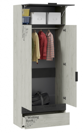 Шкаф комбинированный для одежды «Оксфорд-2» в Заринске - zarinsk.katalogmebeli.com | фото 2