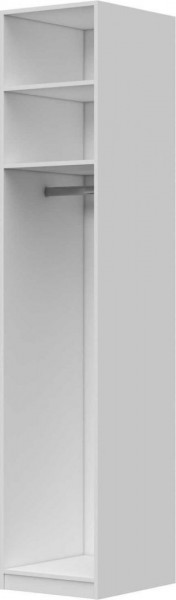 Шкаф ШР-1 зеркало, правый, Вива (Белый/Белый глянец/Платина) в Заринске - zarinsk.katalogmebeli.com | фото 2