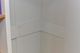 Шкаф угловой «Оксфорд» (Ривьера/Белый с рисунком) в Заринске - zarinsk.katalogmebeli.com | фото 5