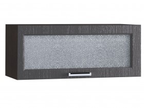 Шкаф верхний горизонтальный со стеклом 800, ШВГС 800 (Клен серый/корпус венге) в Заринске - zarinsk.katalogmebeli.com | фото