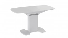 Стол обеденный Портофино (Белый глянец/Стекло белое/40,7 кг) в Заринске - zarinsk.katalogmebeli.com | фото 4