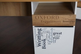 Стол с ящиками «Оксфорд» (Ривьера/Белый с рисунком) в Заринске - zarinsk.katalogmebeli.com | фото 9