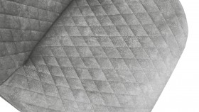 Стул «Оливер» К1С Черный муар/Микровелюр Wellmart Silver в Заринске - zarinsk.katalogmebeli.com | фото 3