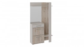 Шкаф для одежды «Нуар» тип 1 Фон серый/Дуб сонома в Заринске - zarinsk.katalogmebeli.com | фото 2