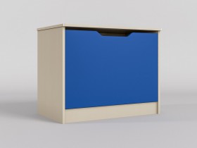 Ящик для игрушек Скай (Синий/корпус Клен) в Заринске - zarinsk.katalogmebeli.com | фото